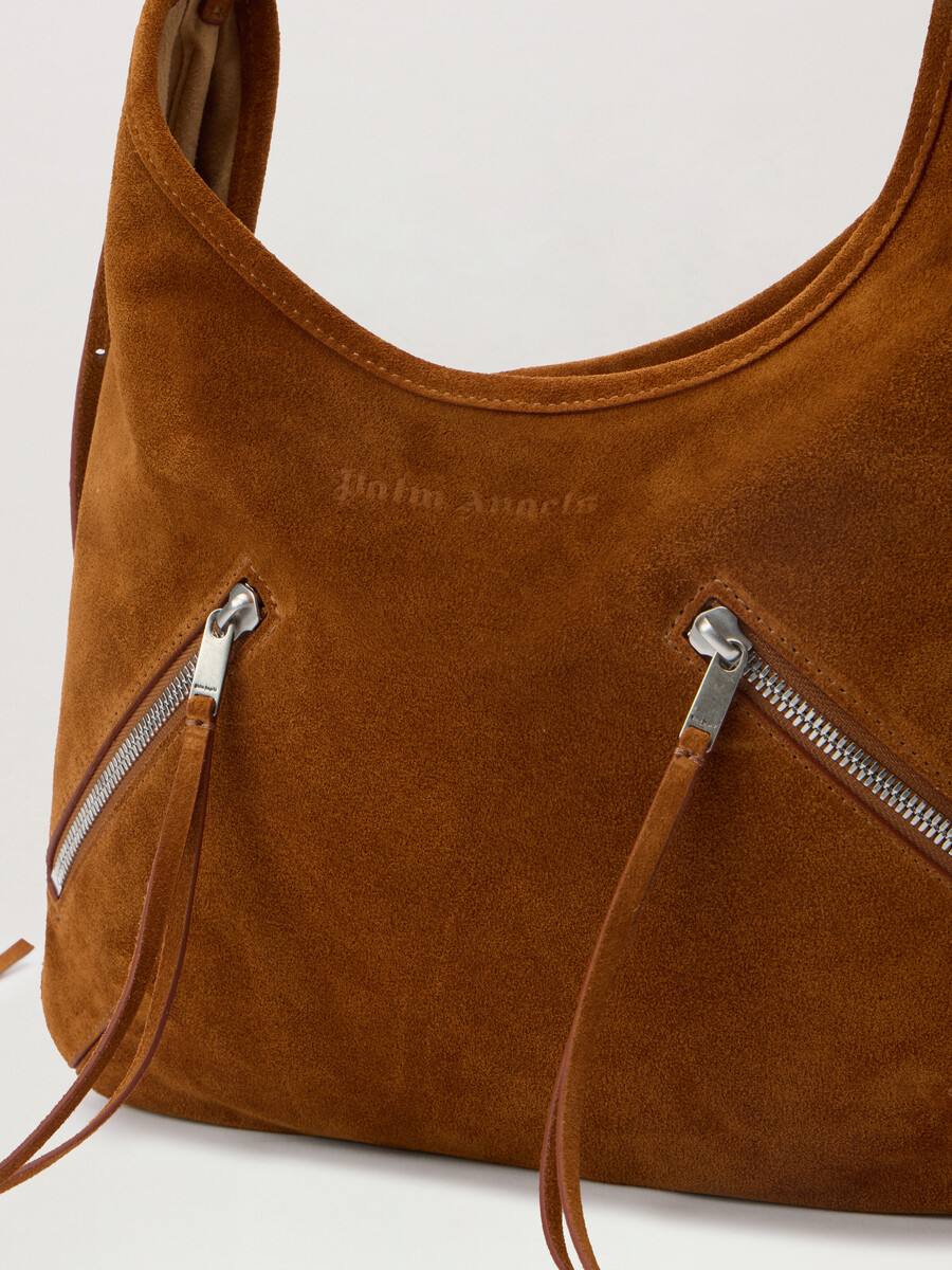 bolso maxi de ante con cremallera