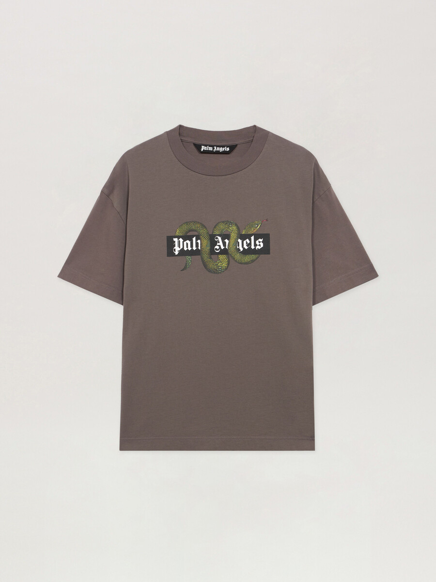 camiseta regular con el logotipo de snake box