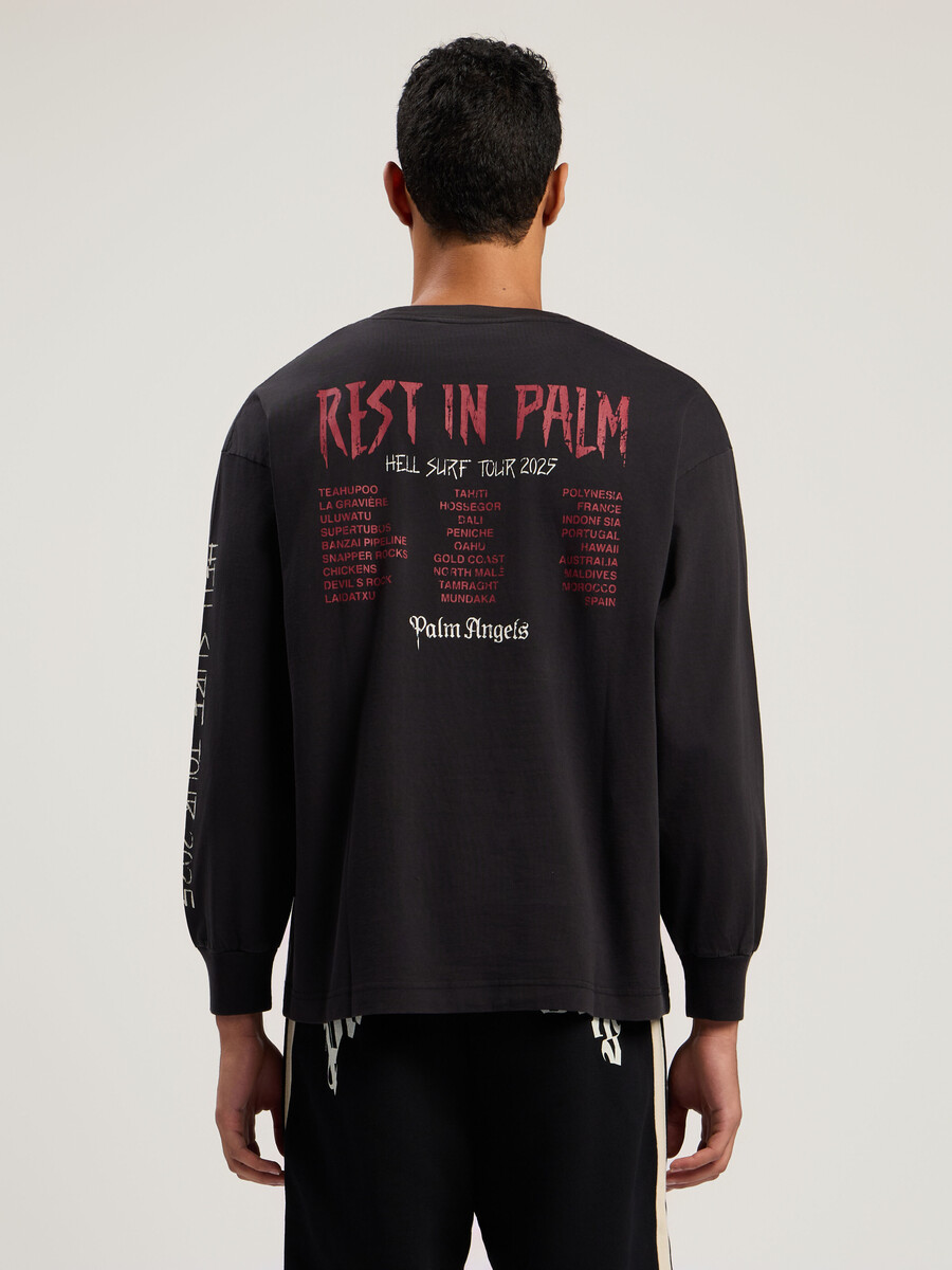 camiseta de manga larga rest in palm