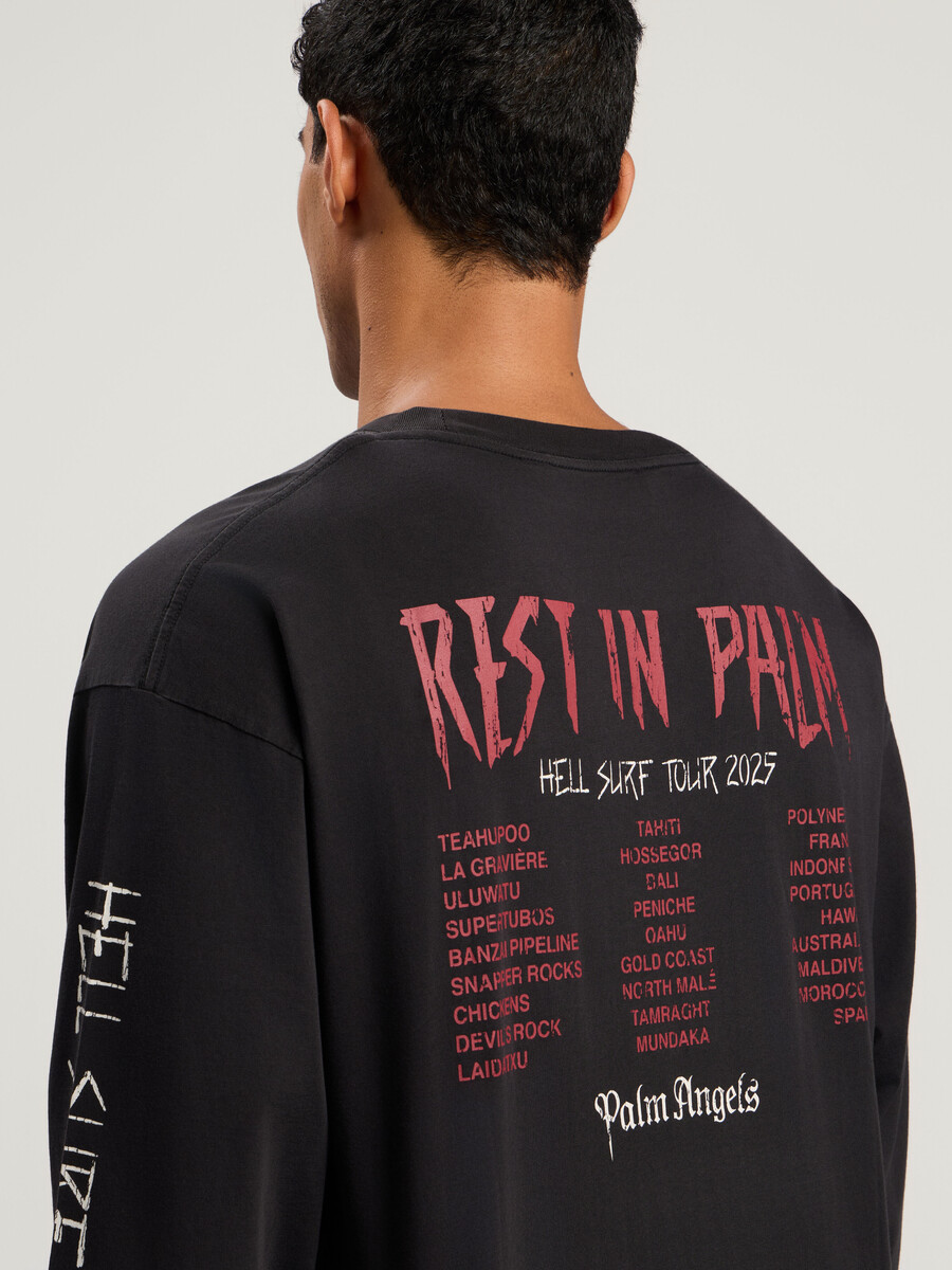 camiseta de manga larga rest in palm