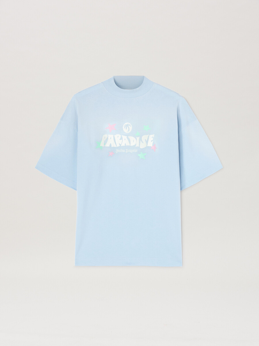 camiseta suelta paradise palm azul bebÉ - apagado