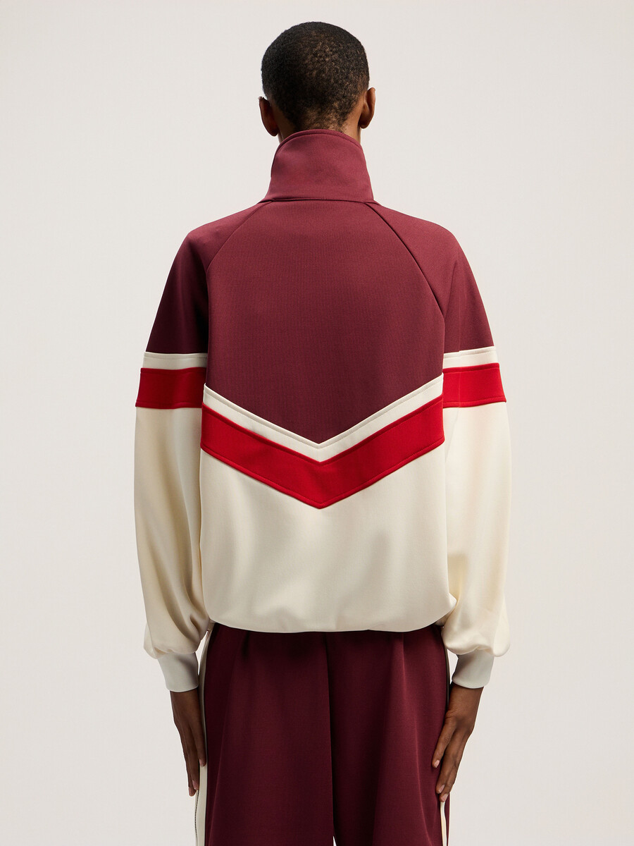 chaqueta deportiva anorak con bloques de color