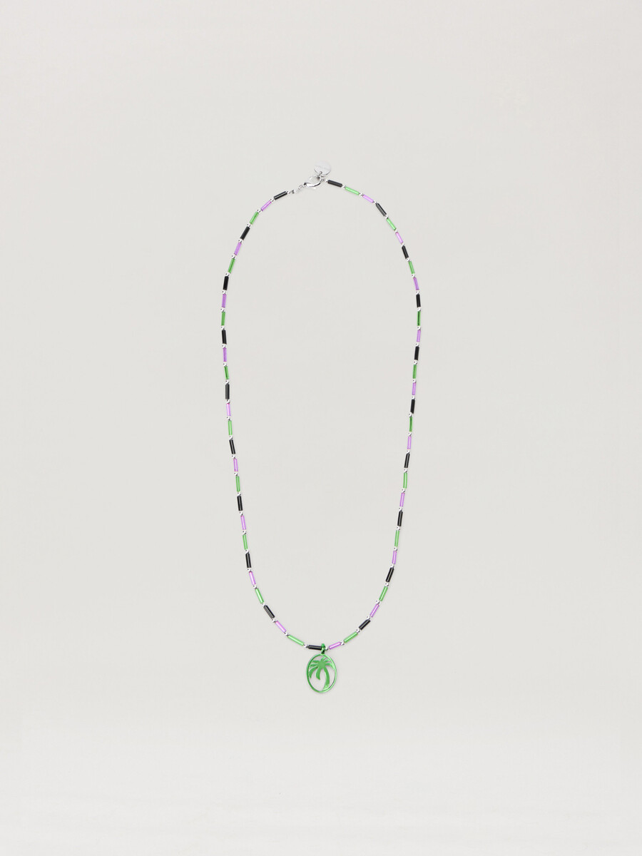 collar de cuentas ovaladas