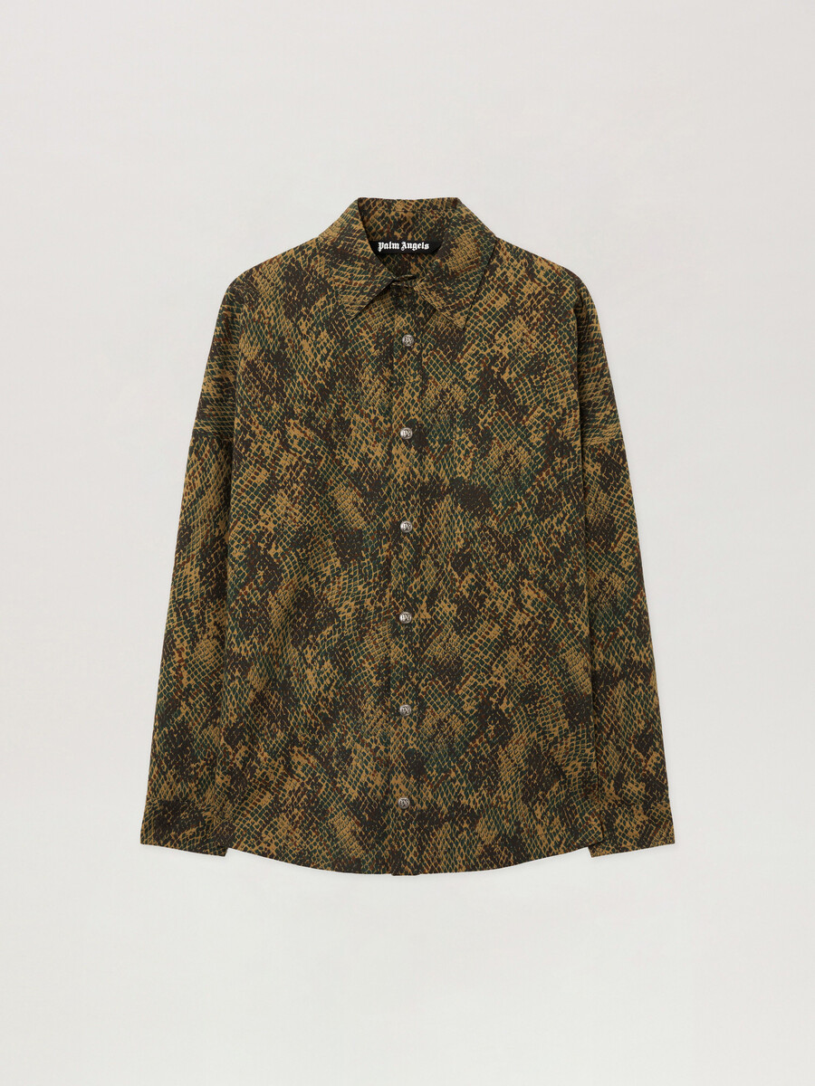 camisa clásica con logo de serpiente