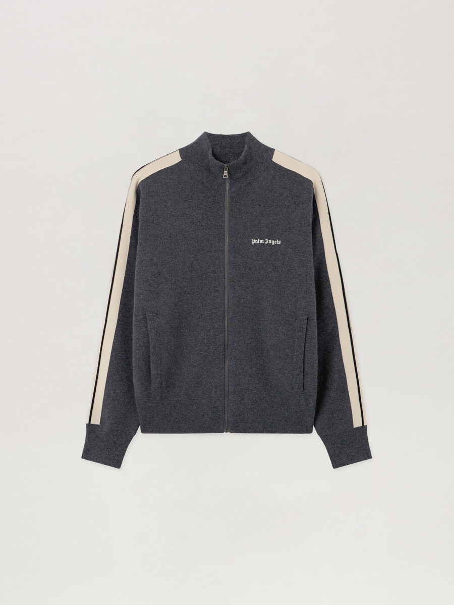 chaqueta deportiva de punto con logotipo clásico