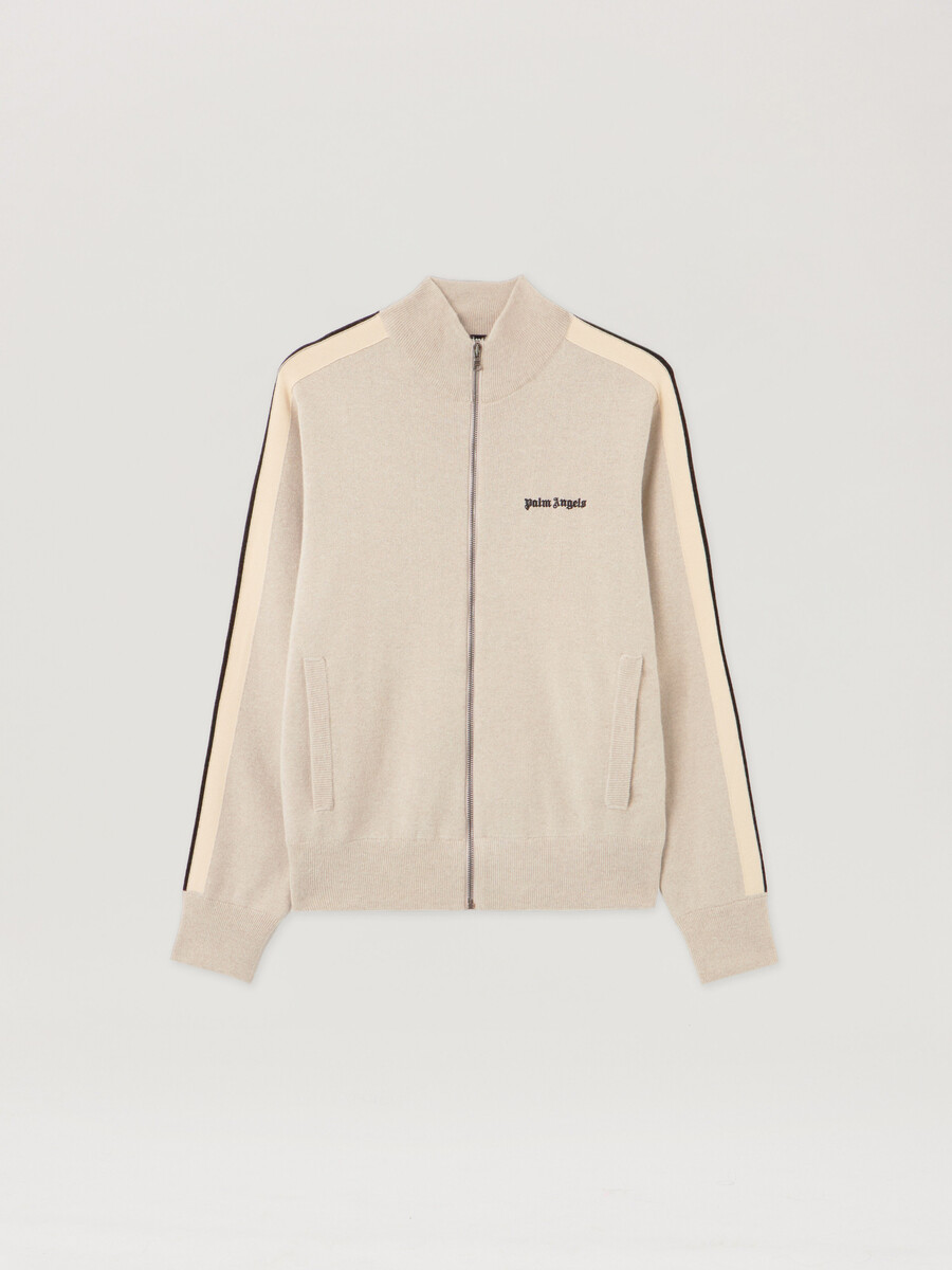 chaqueta deportiva de punto con logotipo clásico