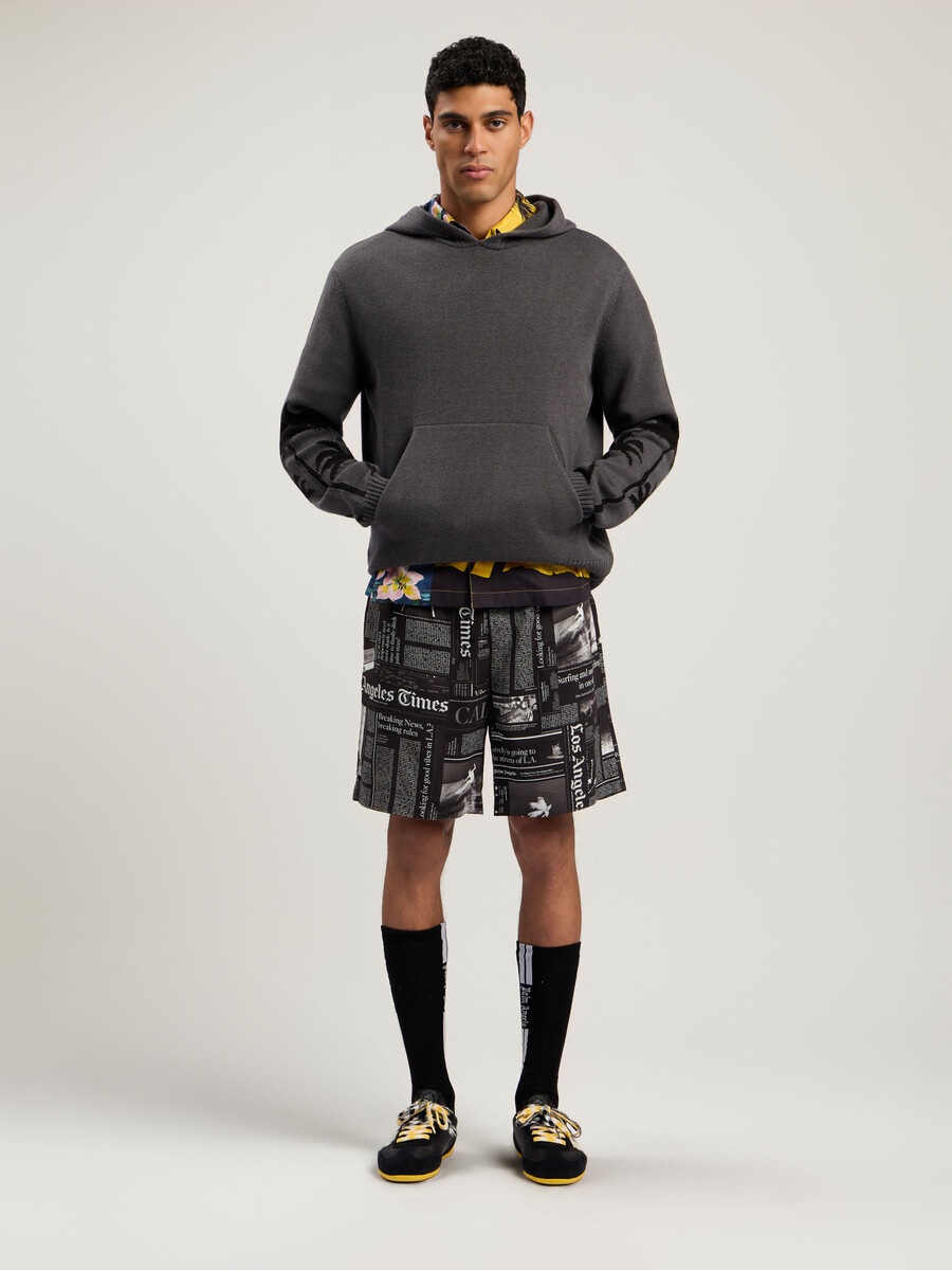 sudadera con capucha de punto back palms