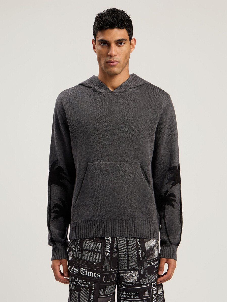 sudadera con capucha de punto back palms