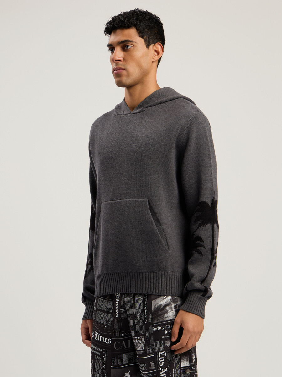 sudadera con capucha de punto back palms