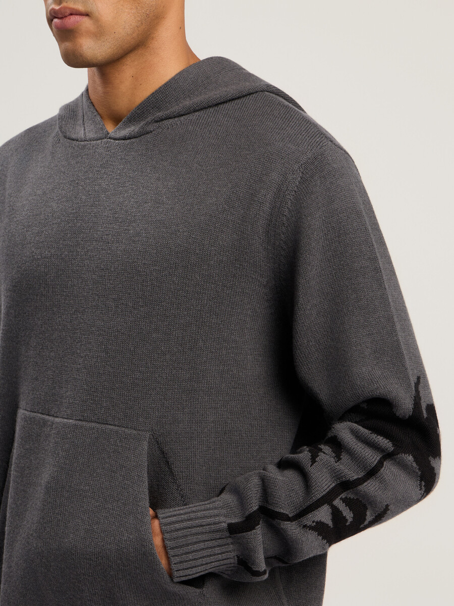 sudadera con capucha de punto back palms