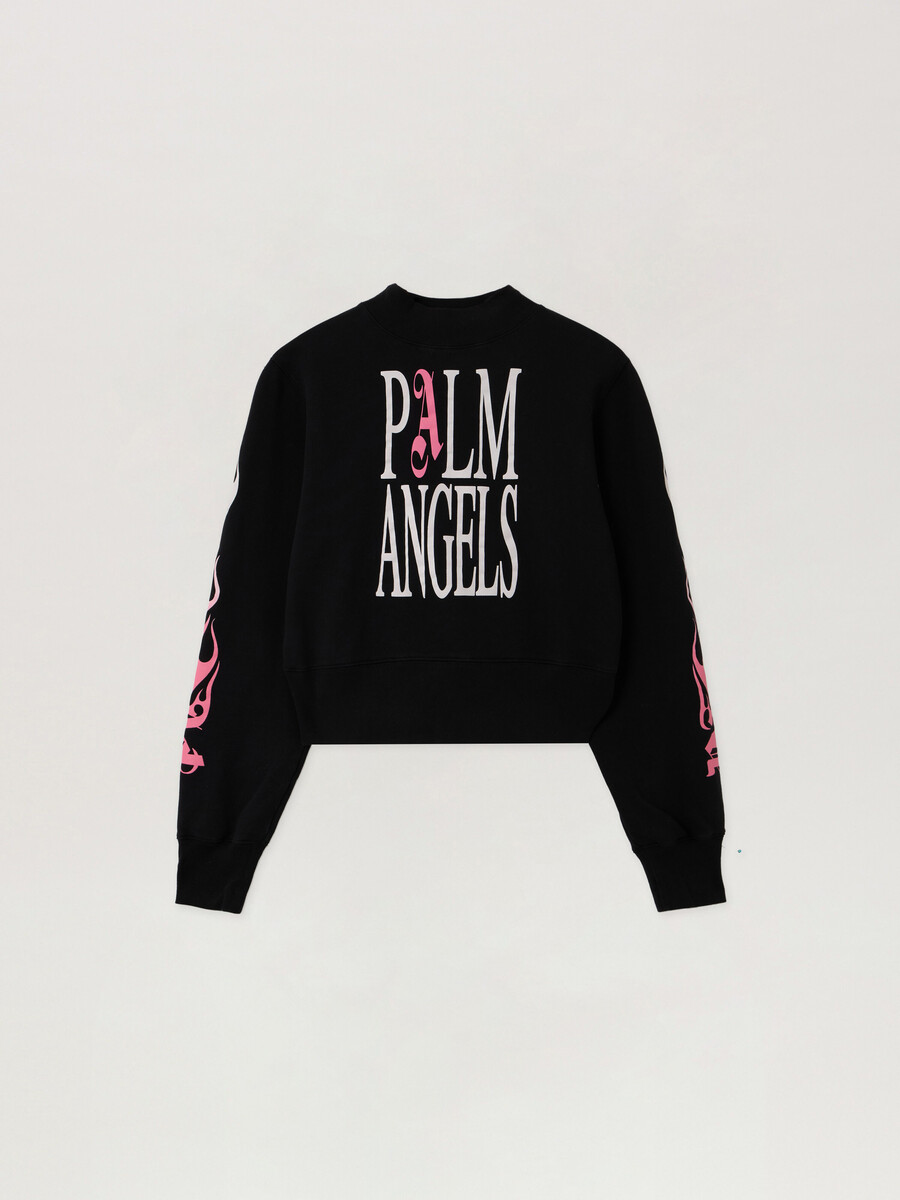sudadera ajustada con cuello redondo flames