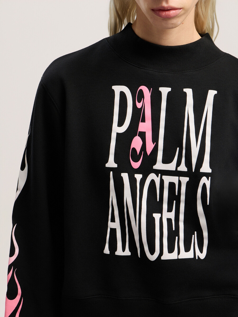 sudadera ajustada con cuello redondo flames