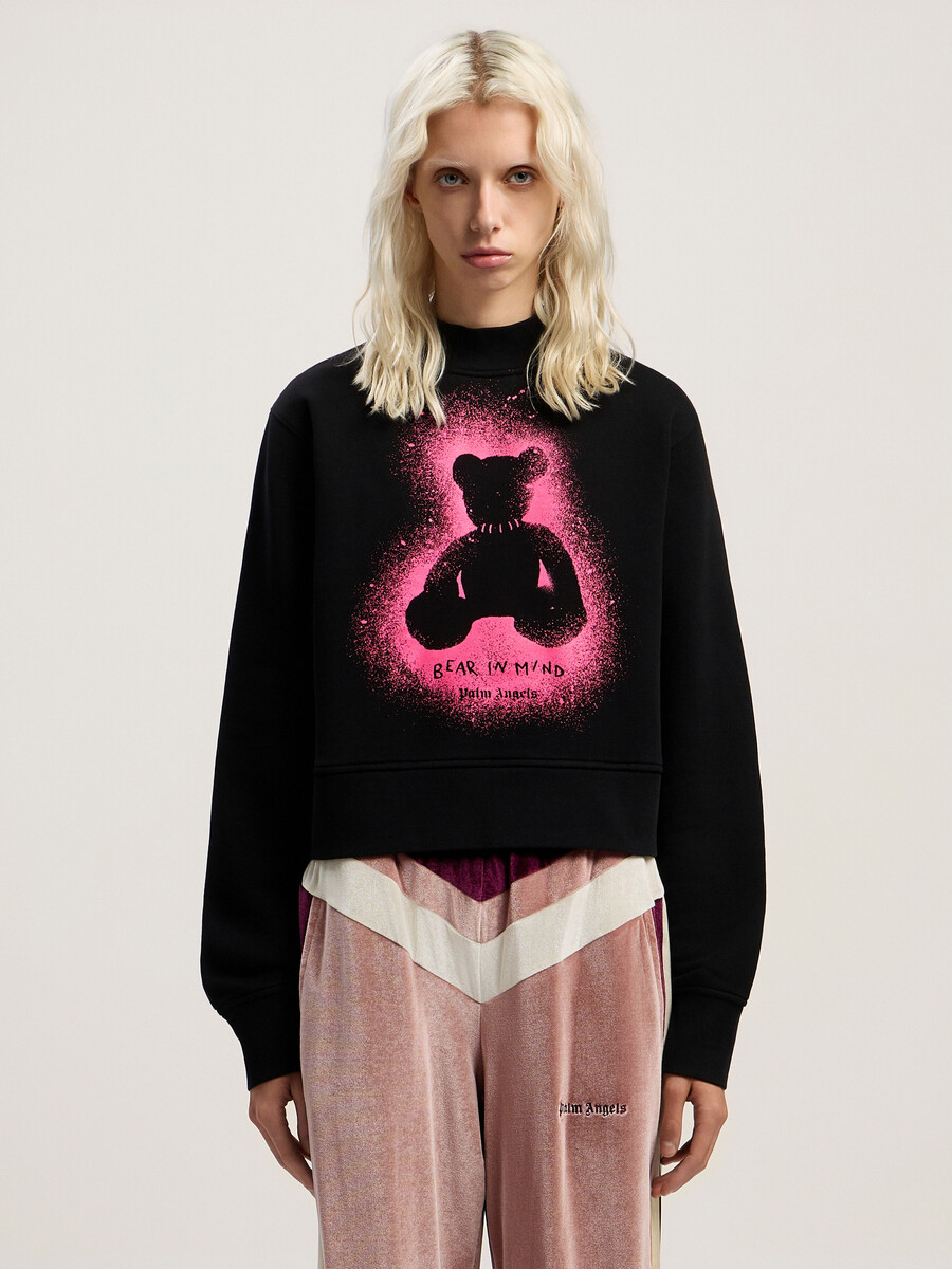 sudadera ajustada con cuello redondo spray bear