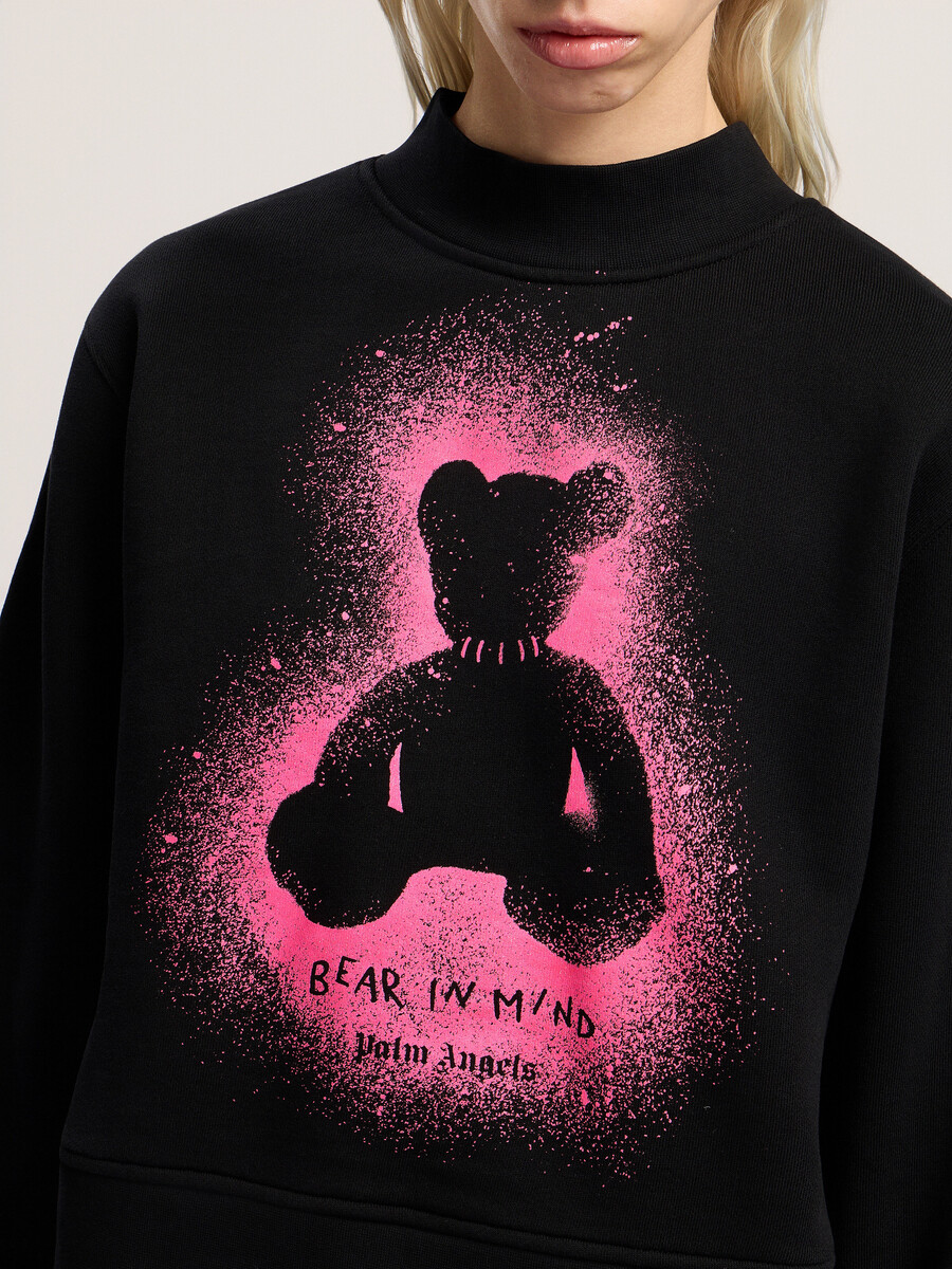 sudadera ajustada con cuello redondo spray bear
