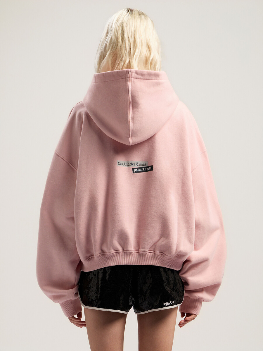 sudadera corta con capucha y cita de paxlatimes
