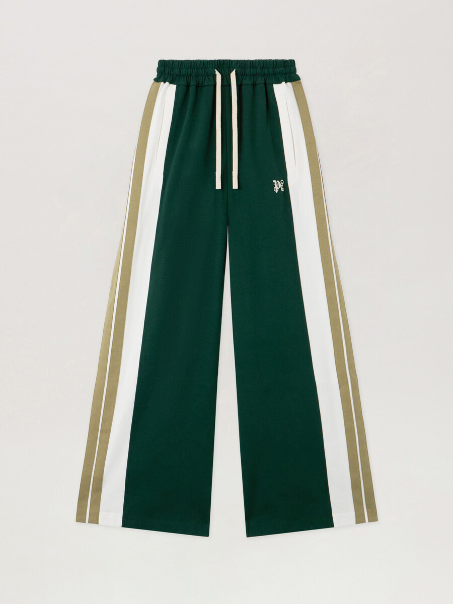 pantalón deportivo con monograma y bloques de color