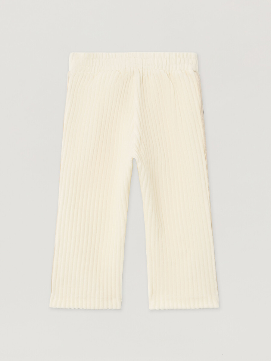 pantalones deportivos de pana a rayas