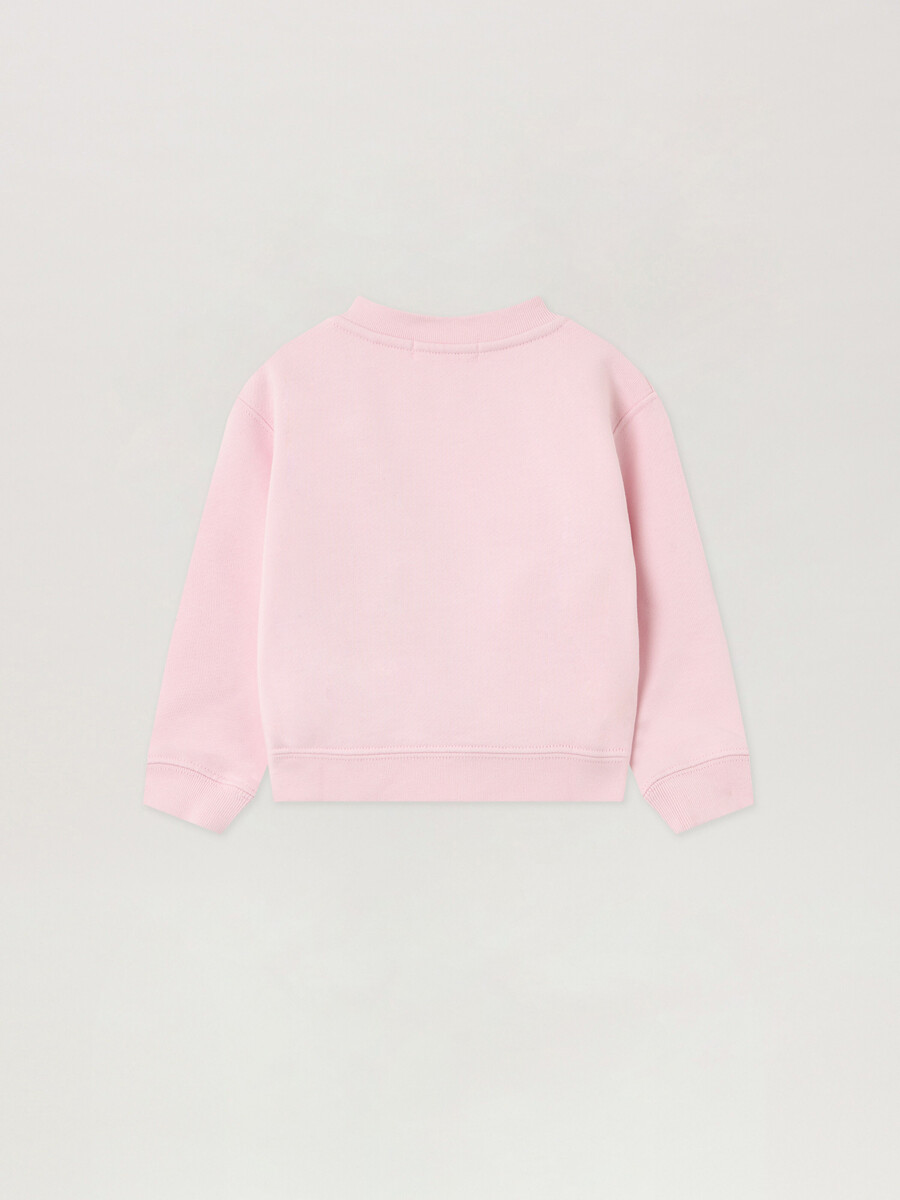 sudadera de cuello redondo con motivo de oso