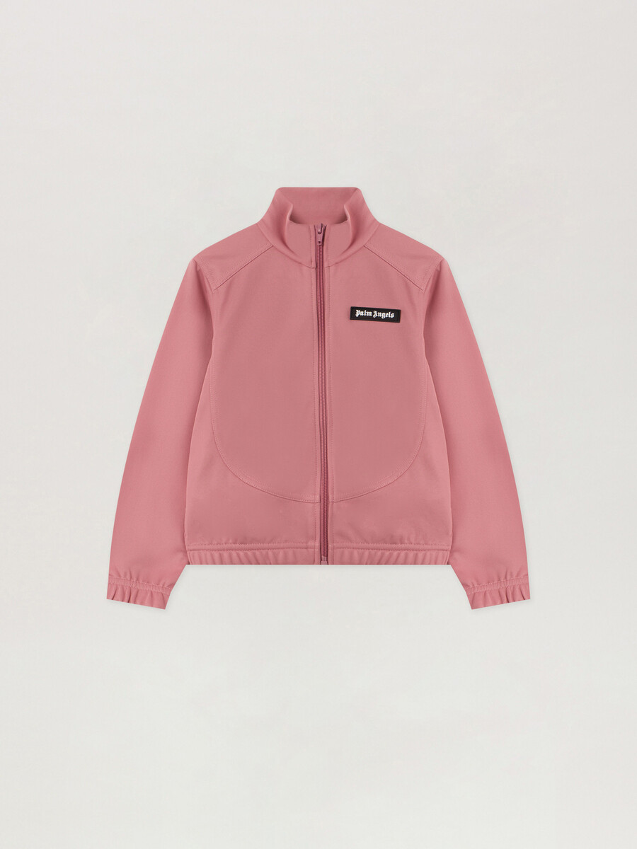 chaqueta deportiva corta con logotipo curvo