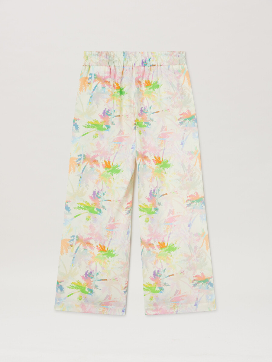 pantalones con divisiÓn de palmas aop