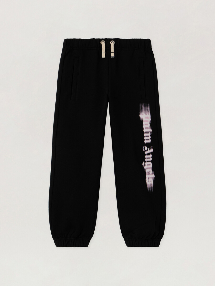 pantalones deportivos regulares con logotipo borroso
