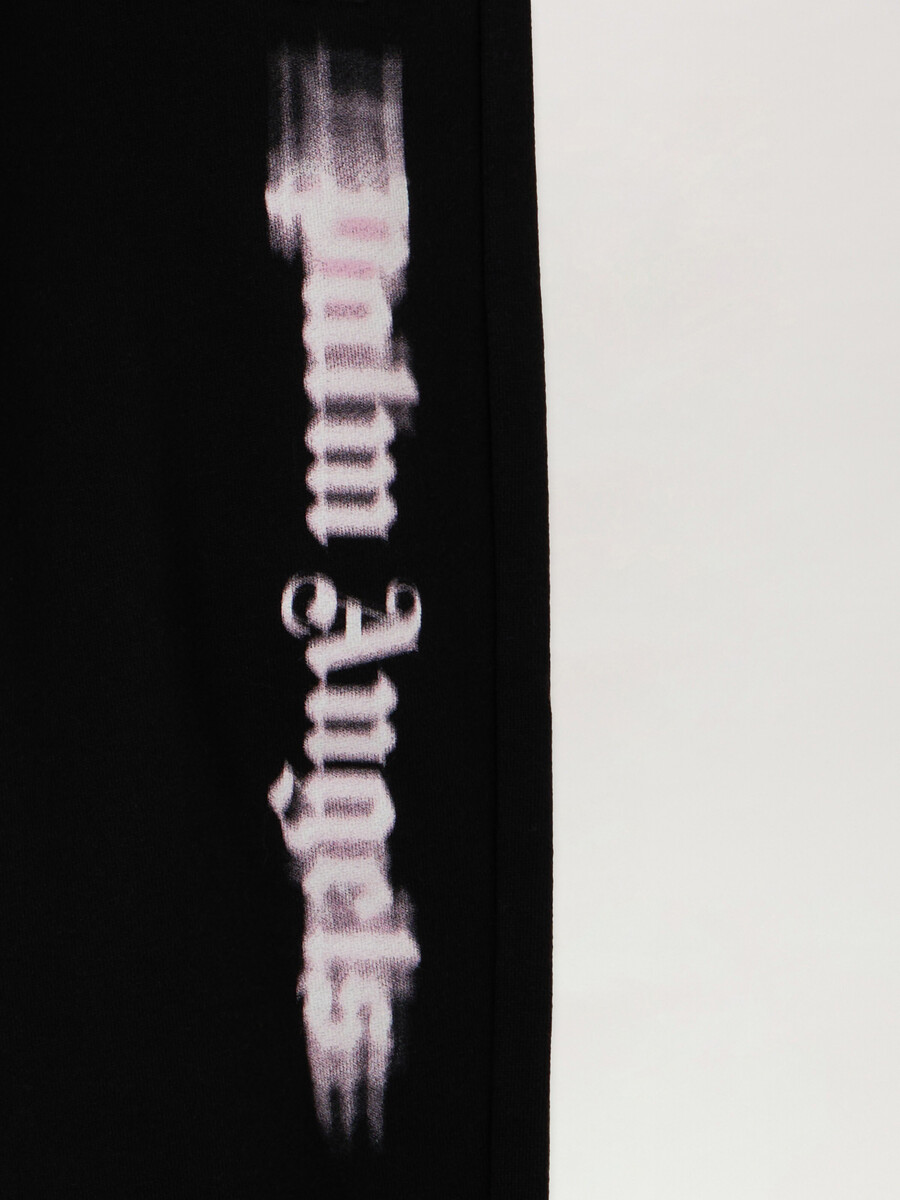 pantalones deportivos regulares con logotipo borroso