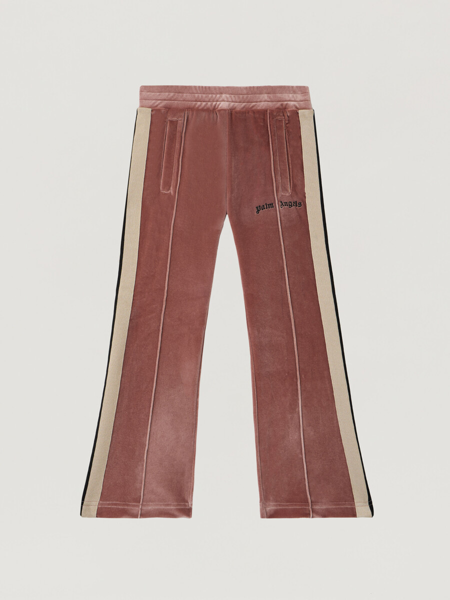 pantalones acampanados deportivos de chenilla
