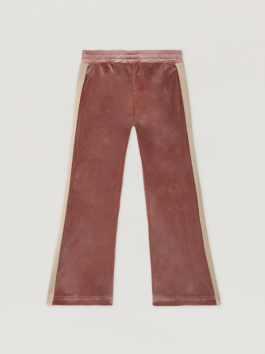 pantalones acampanados deportivos de chenilla