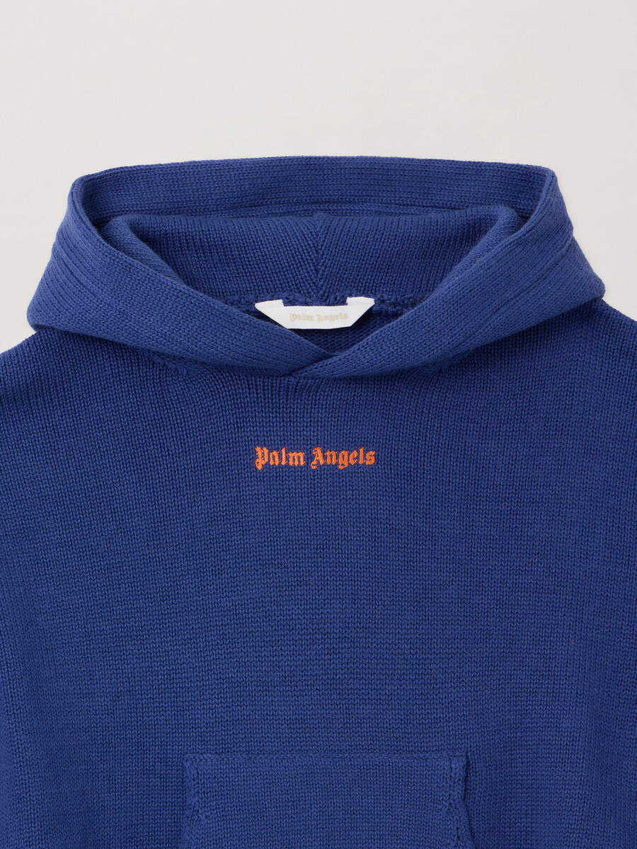 sudadera de punto con motivo de palmera