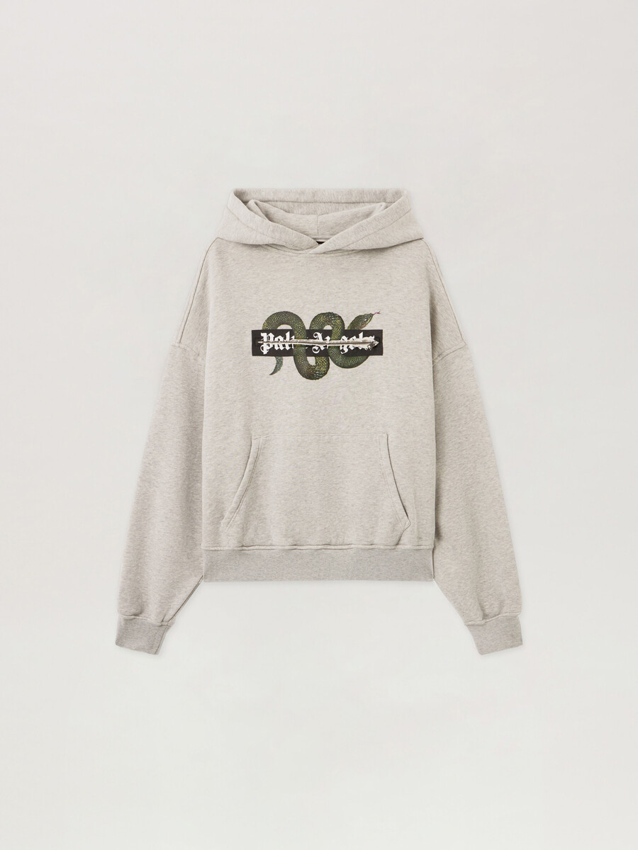 sudadera con capucha con gráfico de serpiente