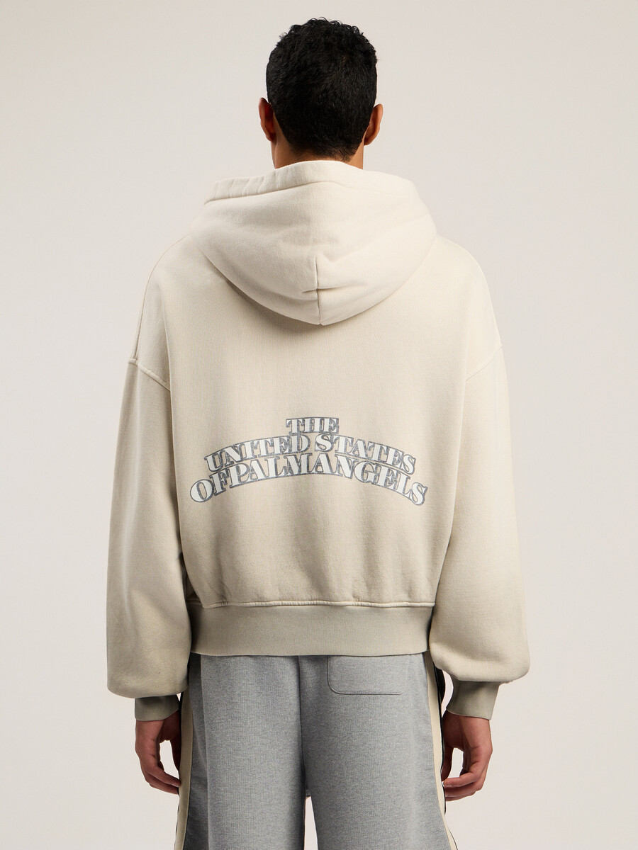 sudadera holgada con cremallera y dólar